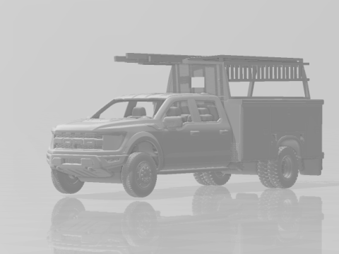 F series truck 3D Принт Модель