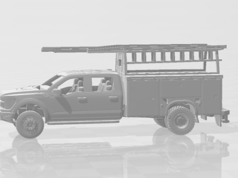 F series truck 3D Принт Модель