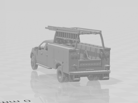 F series truck 3D Принт Модель