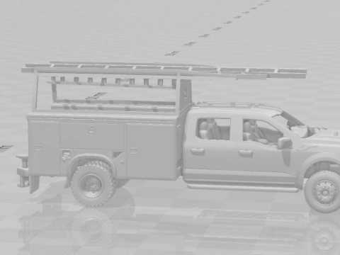F series truck 3D Принт Модель