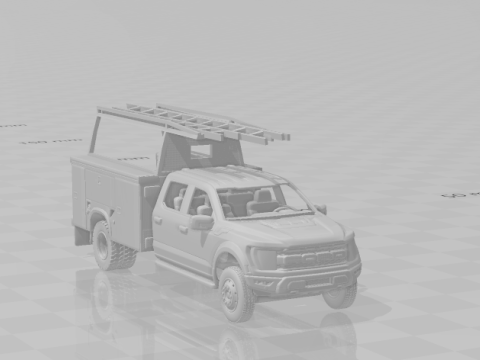 F series truck 3D Принт Модель