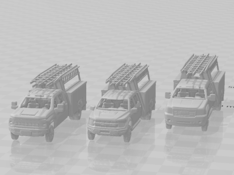 Pack crew truck service 3D Принт Модель