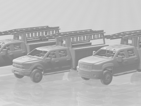 Pack crew truck service 3D Принт Модель