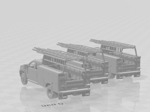 Pack crew truck service 3D Принт Модель