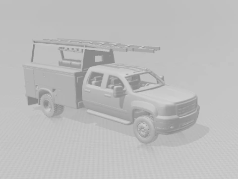Pack crew truck service 3D Print Model