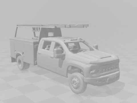 Pack crew truck service 3D Принт Модель