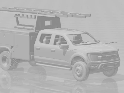 Pack crew truck service 3D Print Model