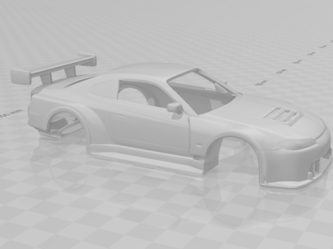 Nissan silvia race car japan Modèles 3D en vedette