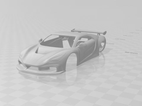 Noble race car 3Dプリントモデル