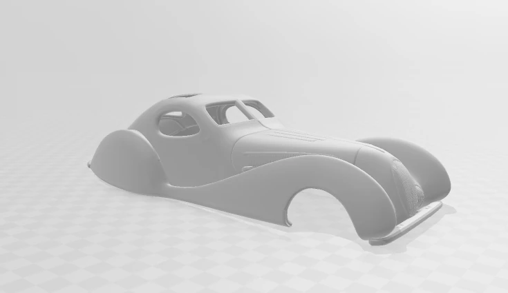 Talbot Lago 3D Print Model .c4d .max .obj .3ds .fbx .stl .blend 