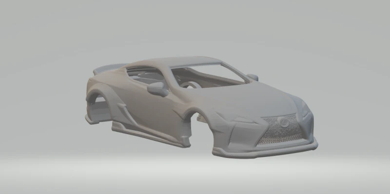 Lexus lc 500 3D Print Model .c4d .max .obj .3ds .fbx .stl .blend 
