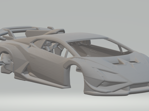 Huracan Super Trofeo Evo 3D प्रिंट मॉडल