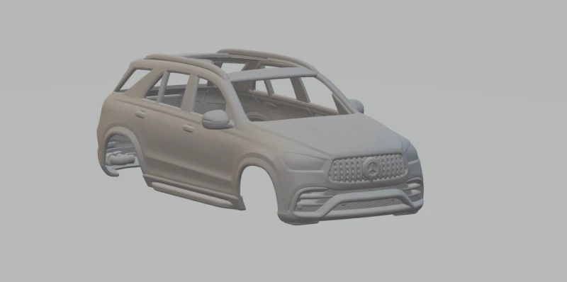 Mercedes-Benz GLE 3D Print Model .c4d .max .obj .3ds .fbx .stl .blend 