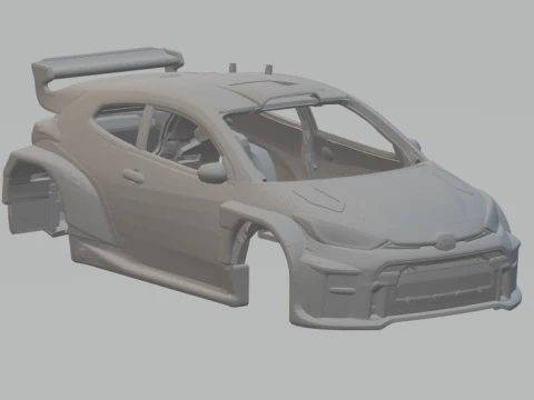 टोयोटा यारिस रैली 2 3D प्रिंट मॉडल