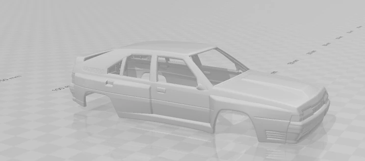 Citroen bx 3D Print Model .c4d .max .obj .3ds .fbx .stl .blend