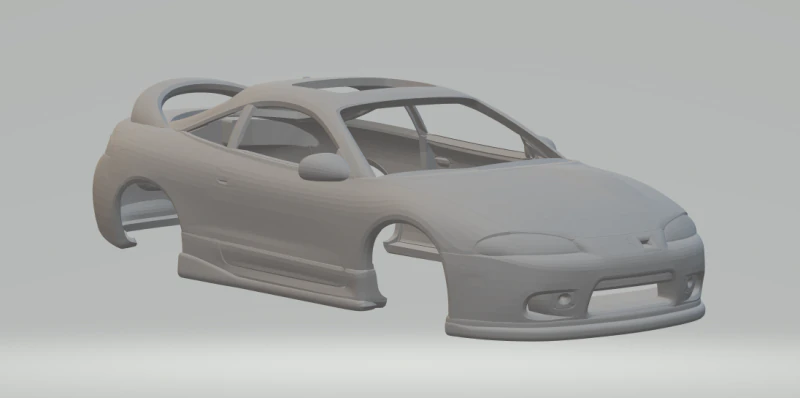 Mitsubishi Eclipse 3D Print Model .c4d .max .obj .3ds .fbx .stl .blend 