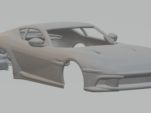 Ferrari 12 Cilindri 3D Print Model
