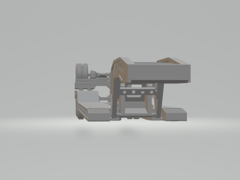 Trailer transport lowboy 3D 打印模型
