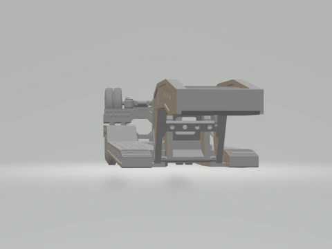 Trailer transport lowboy 3D Print Model