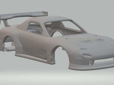 Mazda rx7 custom james 3Dプリントモデル