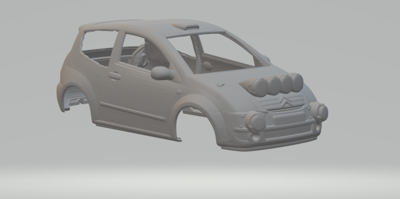 Citroen c2 rally 3D Baskı Modeli .c4d .max .obj .3ds .fbx .stl .blend