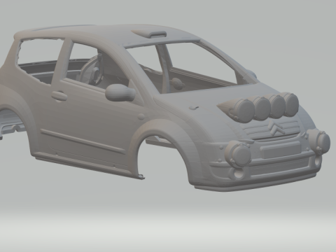 Citroen c2 rally 3D-printmodel