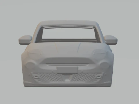 Fiat 600 3D Print Model