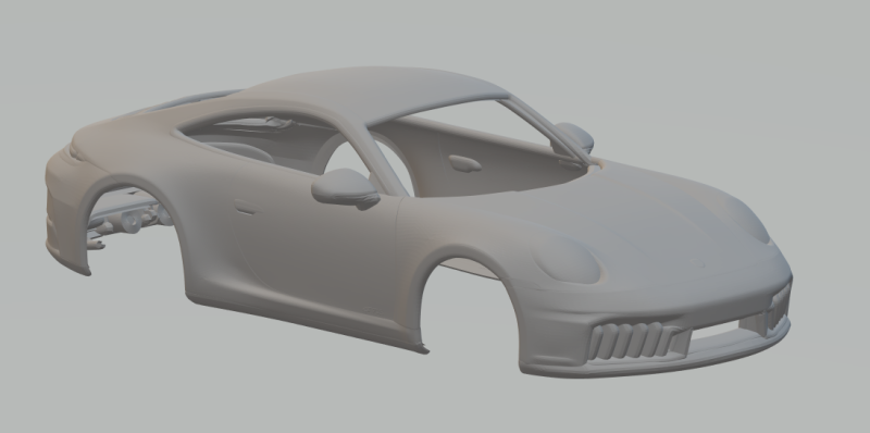 Porsche 911 gts 3D प्रिंट मॉडल .c4d .max .obj .3ds .fbx .stl .blend
