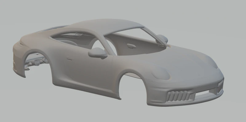 Porsche 911 gts 3D Print Model .c4d .max .obj .3ds .fbx .stl .blend 