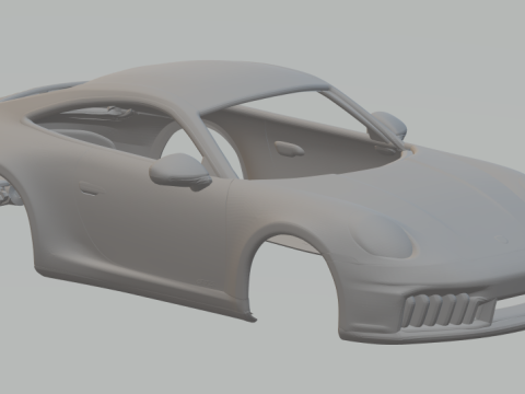 Porsche 911 gts 3Dプリントモデル