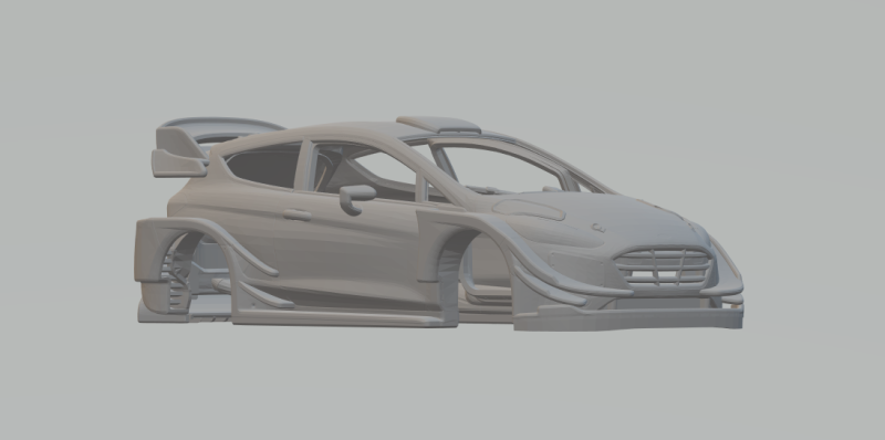 Fiesta rally Model do druku 3D .c4d .max .obj .3ds .fbx .stl .blend