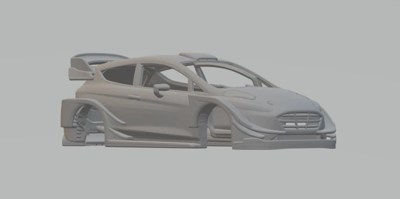 Fiesta rally 3D Print Model .c4d .max .obj .3ds .fbx .stl .blend