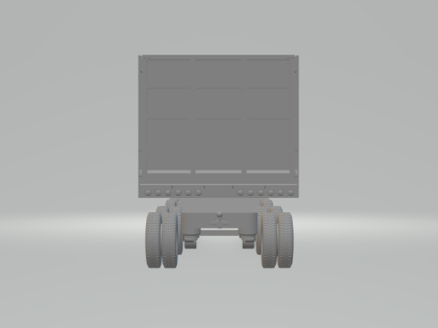 Double trailer dumper eua 3D Принт Модель