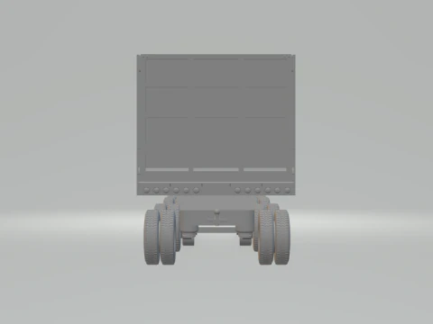 Double trailer dumper eua 3D Print Model
