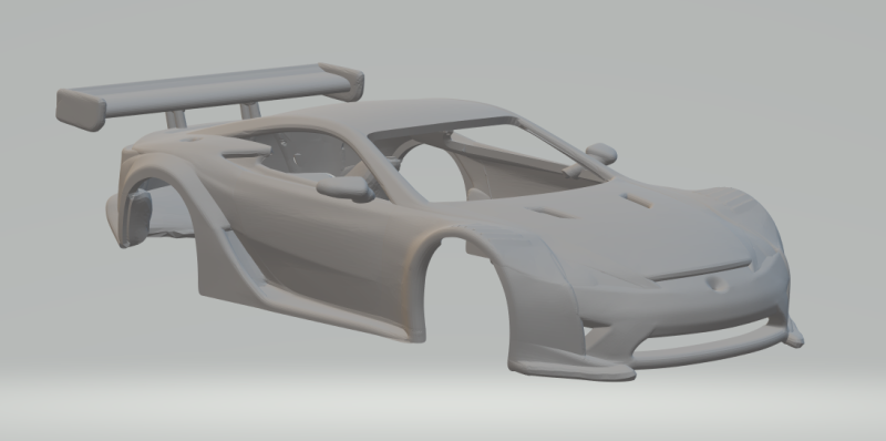 Lexus gt race car Model Cetak 3D .c4d .max .obj .3ds .fbx .stl .blend