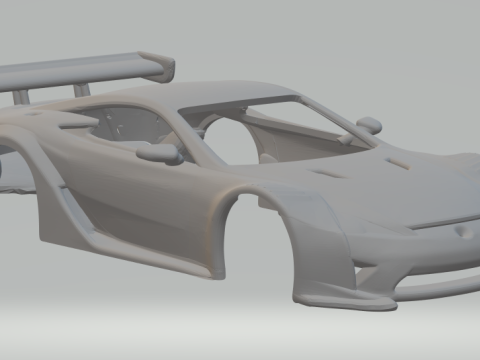 Lexus gt race car 3D 프린트 모델