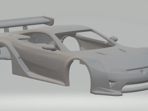 Lexus GT-Rennwagen 3D Druckmodell