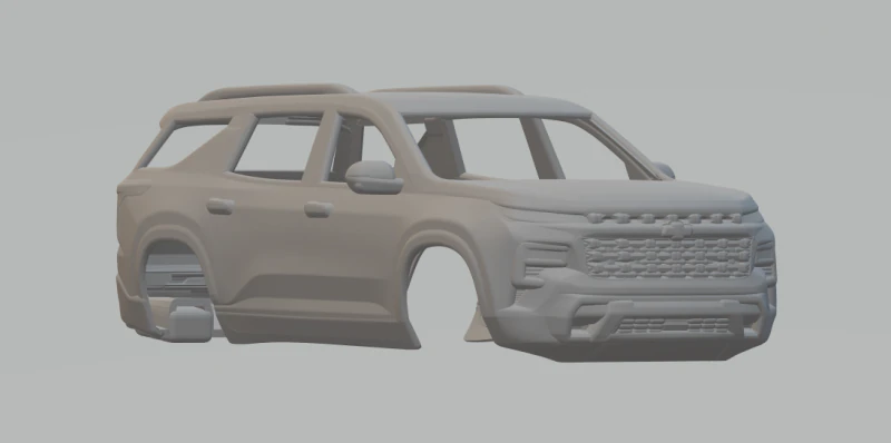 Chevrolet traverse 3D Print Model .c4d .max .obj .3ds .fbx .stl .blend 