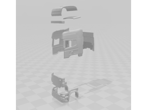 Scania cabin rc1-14 3D Принт Модель