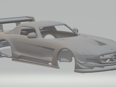 Mercedes SLS AMG GT3 3Dプリントモデル