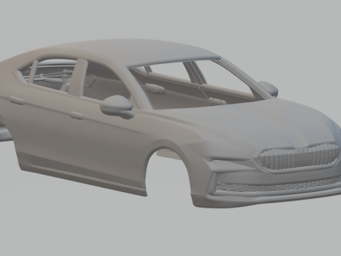 Koda Superb 3D Print Model