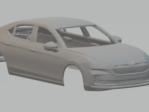 스코다 슈퍼브 3D 프린트 모델