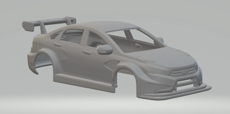 Lada vesta 3D Print Model .c4d .max .obj .3ds .fbx .stl .blend 