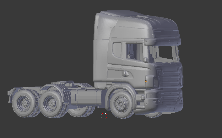 Scania 6x2 3D Принт Модель .c4d .max .obj .3ds .fbx .stl .blend
