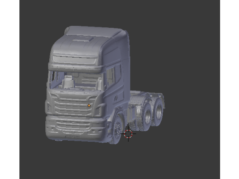 Scania 6x2 3D Принт Модель