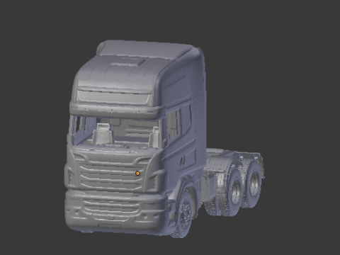 Scania 6x2 3D Принт Модель