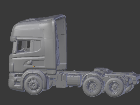 Scania 6x2 3D Принт Модель