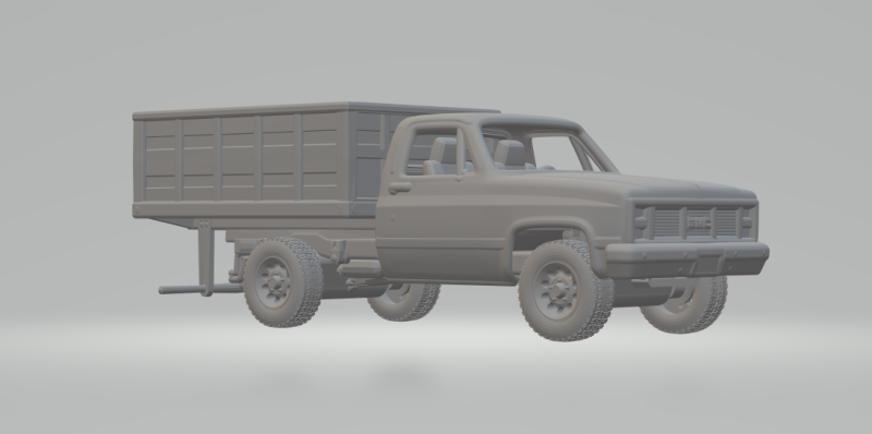 Gmc sierra truck 3D-printmodel .c4d .max .obj .3ds .fbx .stl .blend