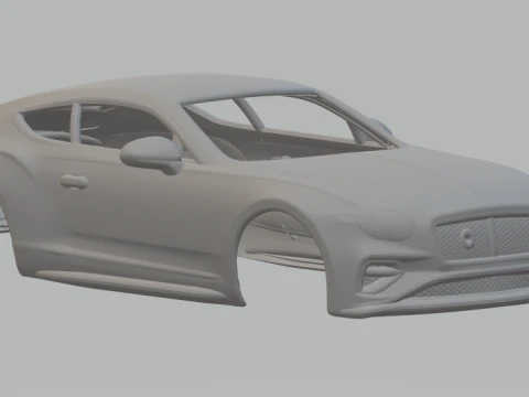 벤틀리 컨티넨탈 GT 3D 프린트 모델