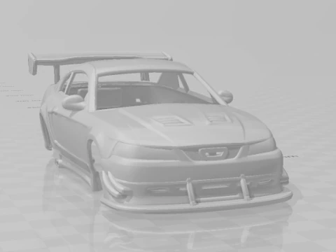 Mustang race day 3D Print Model